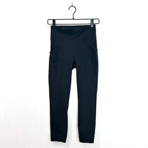 Lululemon Time To Sweat Crop Leggings 23" Melanite Gray Size 4